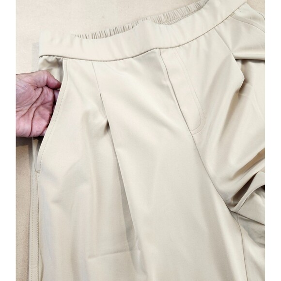 Lou & Grey Wanderweave Wide Leg Trousers Size Small Beige Lightweight EUC - Picture 4 of 13